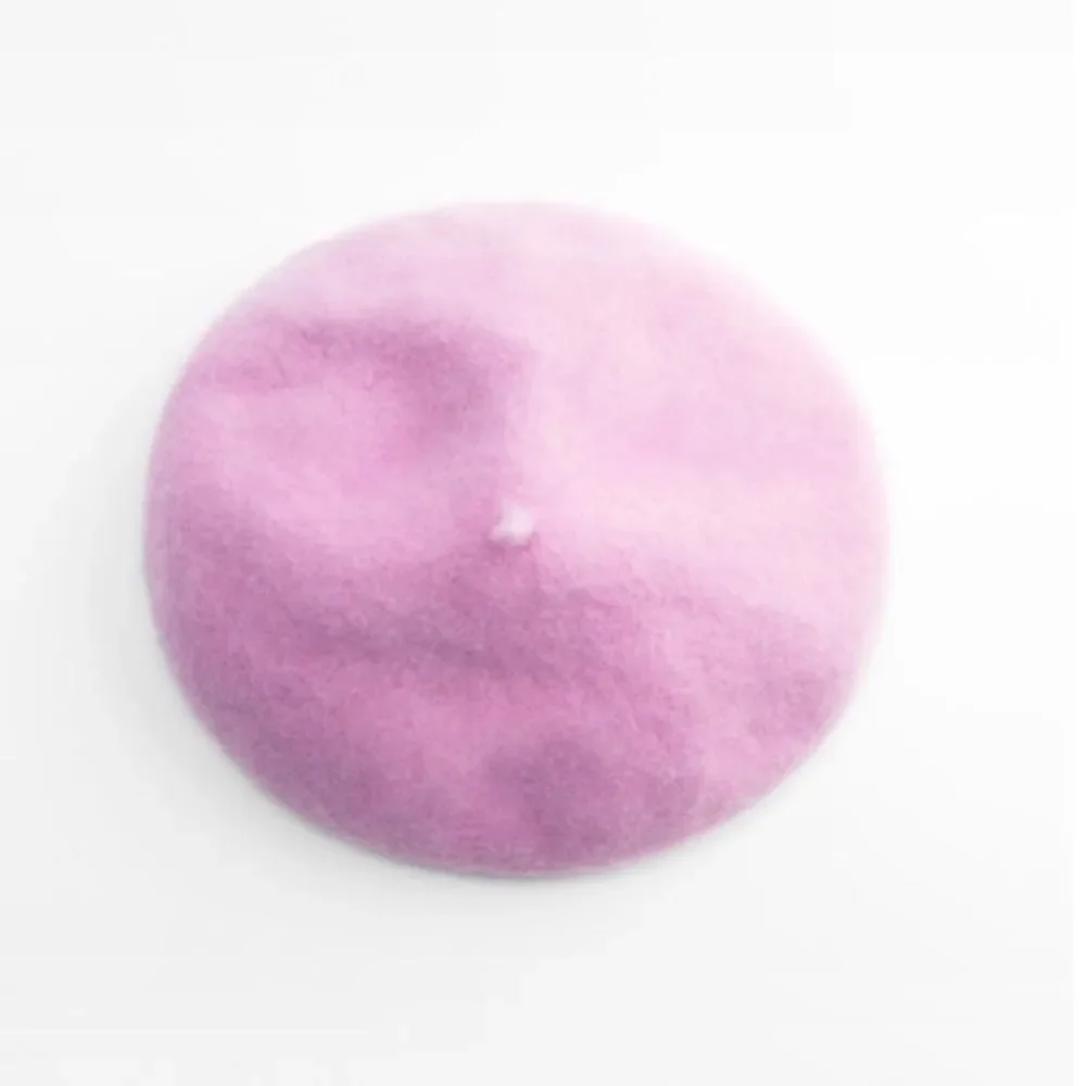 Zara Pink Wool Beret
